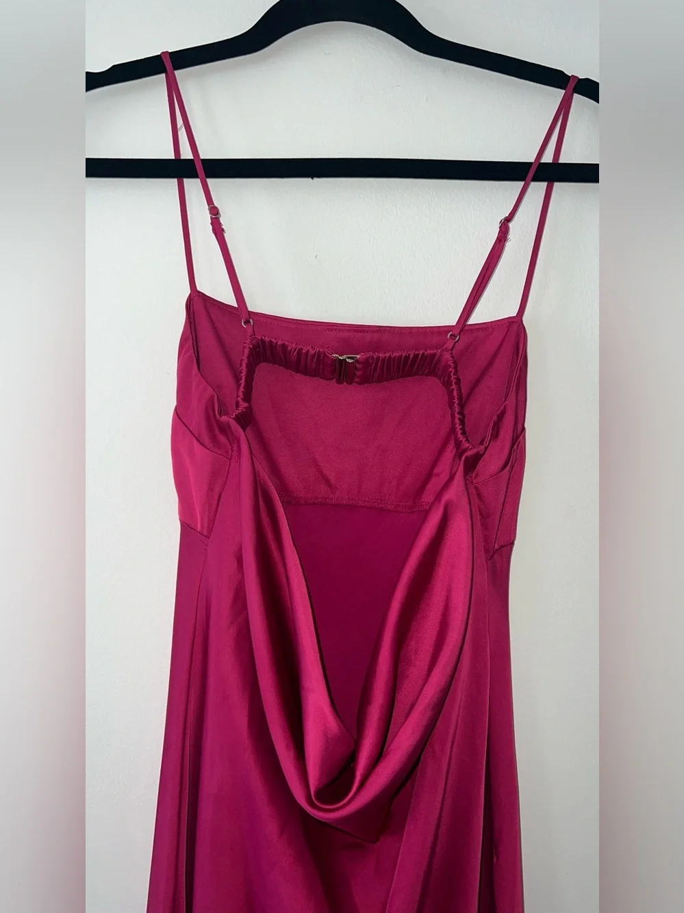 Abercrombie & Fitch Hot Pink Dress - Magenta Maxi Slip Dress Sleek